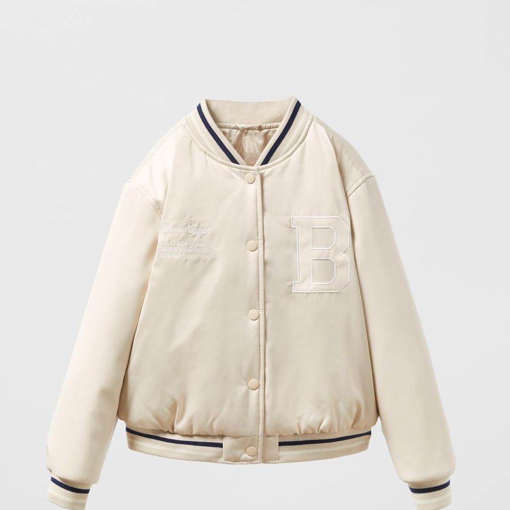 Zara kids Satin bomber jacket